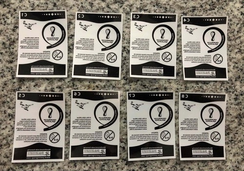 Set Completo 8 Figuritas Coca Cola Panini Mundial Qatar 2022