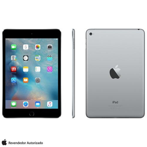 iPad Mini 4 Space Gray 7,9 Wi-fi Ios 9 Processador A8 128 Gb