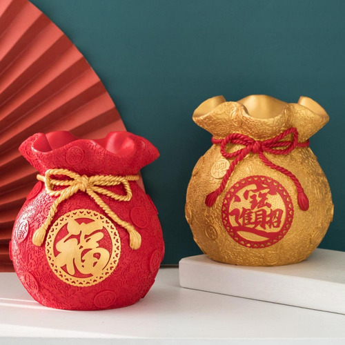 Alcancía Con Forma De Bolsa De La , Altura Del Oro 15cm