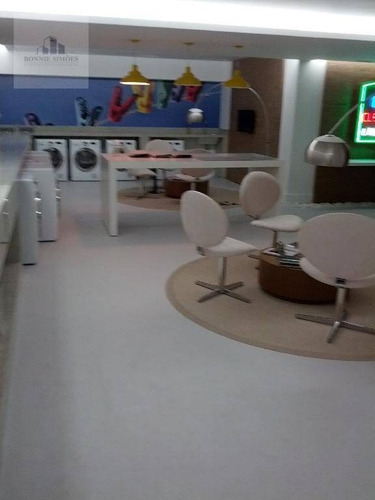 Imagem 28 de 30 de Apartamento Mobiliado Para Alugar E À Venda No Condomínio Mood, 1 Suíte, Varanda Envidraçada, Cozinha, 1 Vaga Na Garagem, 48 M², Piso Laminado - Ap1226