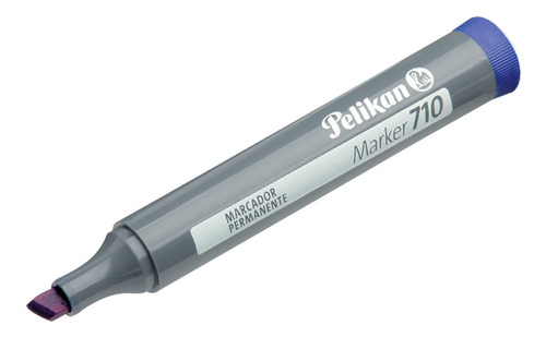 Marcador Pelikan 710 Fibron Permanente Punta Biselada Azul