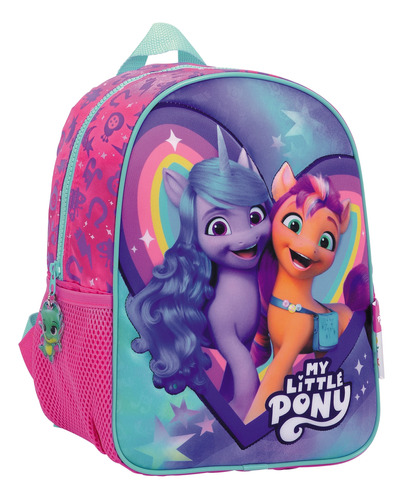 Mochila Escolar Jardin 12 PuLG Espalda My Little Pony Heart