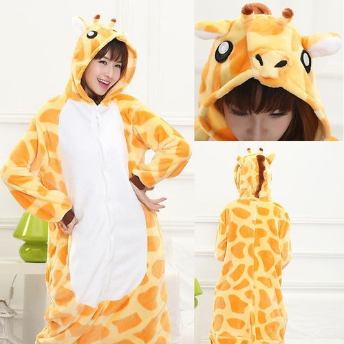 Girafa Giraffa Pijama Macacão Kigurumi - Pronta Entrega