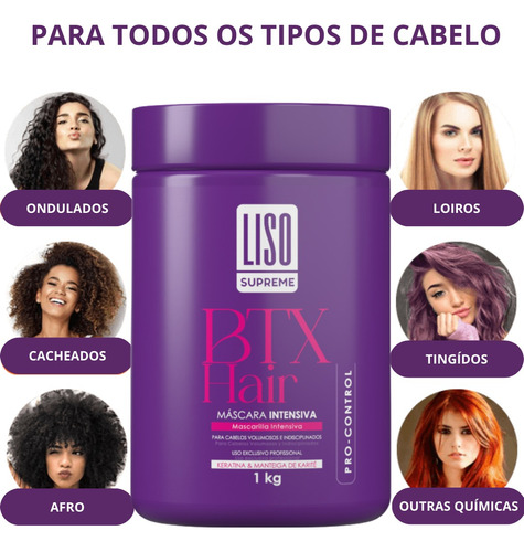 Btx Capilar Orgânico 1kg Selagem Sem Formol Liso Perfeito