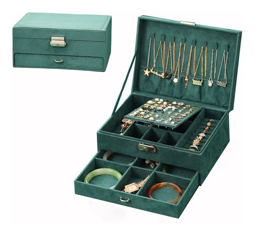 Imagen 1 de 8 de Estuche Caja Joyería Retro Multifuncional Grand Capacidad