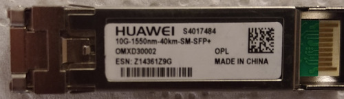 Transceptor 1550nm - Sfp - Huawei Omxd30002 - 10gb, 40km