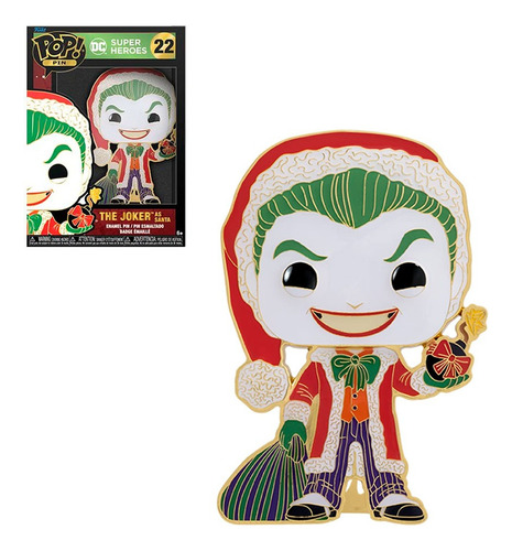 Funko Pop Pin Lpp Dc Holiday Joker Group