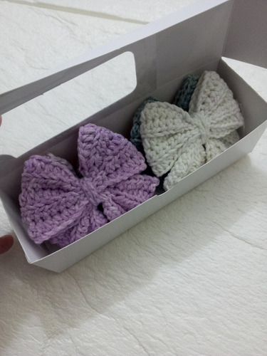 Lazos Coquette Tejidos - Caja De 4 Lacitos