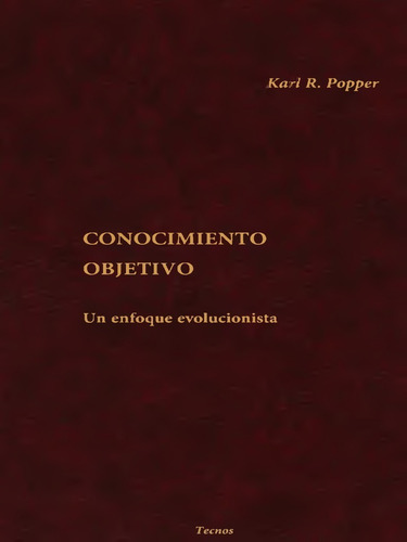 Conocimiento Objetivo Karl Popper