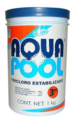 Aqua Pool Tableta De Tricloro Estabilizado 3  1 Kg