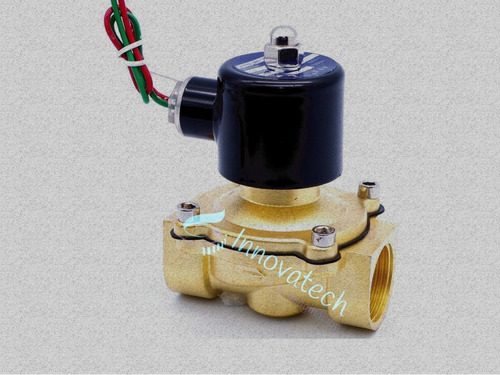 Electrovalvula Solenoide De Bronce 110 V 1 PuLG Aire Y Agua