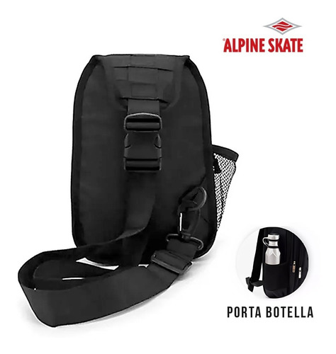 Imagen 3 de 10 de Mochila Alpine Skate Bandolera Táctica Morral Cruzada