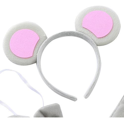 Diadema De Orejas De Rata Y Conjunto De Bowknot, Orejas De