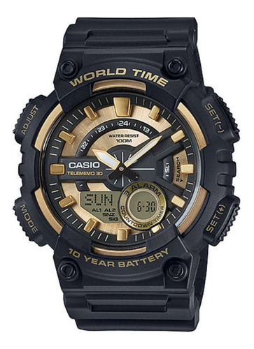 Reloj pulsera Casio Reloj Reloj deportivo para Caballeros AEQ-110BW-9AV, para hombre color