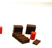 Comprar Cajas X 4 Escala 1\u002F87 Ho Ferromodelismo Trenes Maquetas 3d
