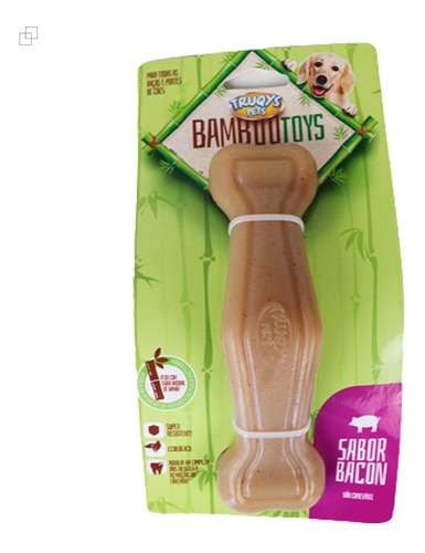 Brinquedo Mordedor Osso Bamboo Para Cachorros  - Truqys