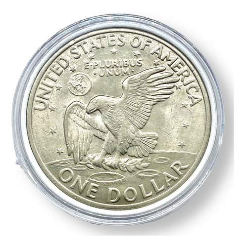 Moneda 1 Dólar 1971 D Ike Eisenhower U.s.a. Encapsulada (Usado)