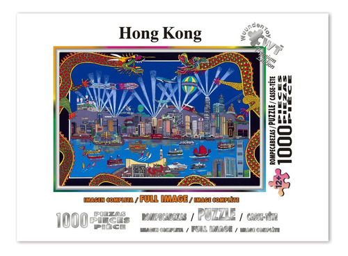 Rompecabezas Wuundentoy Premium Edition Hong Kong De 1000 Piezas