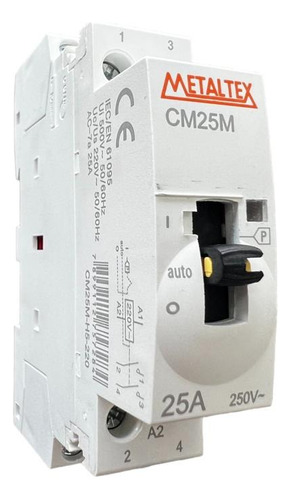 Contator Modular 25a Manual 220vca 2na Cm25m-h5-220 Metaltex