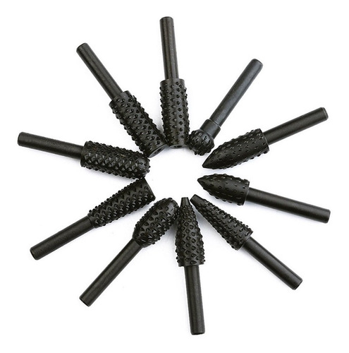 10-pack De Aleación De Acero Escofina De Madera Bur Burr