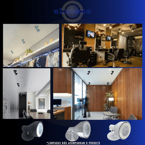 Imagem 4 de 7 de Spot Led Sobrepor C/ Tampa Cega Kit 25 Unid