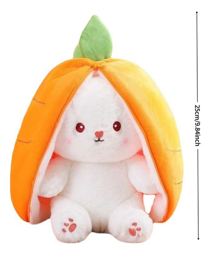Brinquedo De PelĂșcia Strawberry Rabbit Transformado Em Bonec
