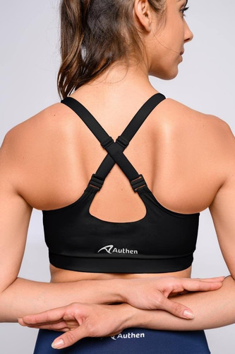 Top Authen Valorize C/ Bojo Para Seios Pequenos Preto