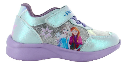 Frozen Tenis Diseño Casual Disney Elsa Y Anna Plata Niña 826