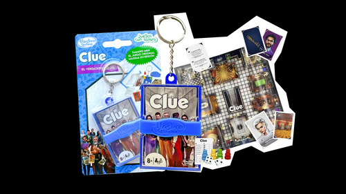 50 Pzas De Mini Juegos De Mesa Tipo Llavero Clue De Hasbro