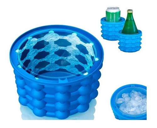 Imagen 3 de 3 de Cubetera 120 Hielo De Silicona Cubos + Almacenamiento
