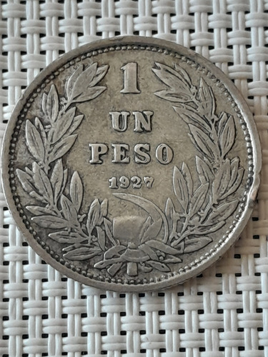 Moneda 1 Peso 1927 - Plata 0.5 / Doble Acuñacion