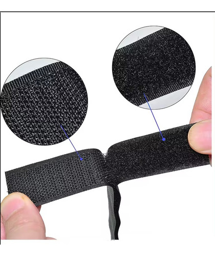 Rollo Cinta Velcro 5m Organizador Cables, Es Mas Ancho 20mm