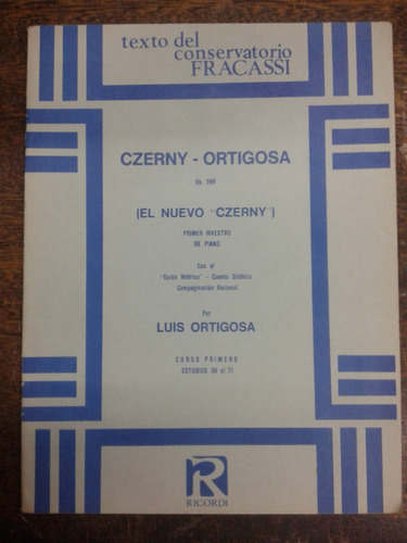 Imagen 1 de 4 de Curso Primero Estudios 39 Al 71 * Czerny - Luis Ortigosa *