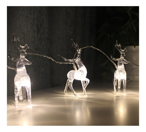 R Decoración Navideña Con Ciervos, Familia Iluminada, 1,5 M