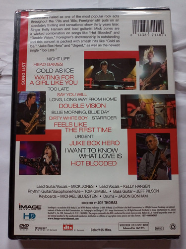 Dvd Foreigner - Live Dvd