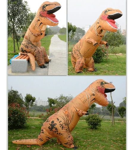 Imagen 4 de 10 de Disfraz Inflable Dinosaurio T-rex Disfraces Para Cosplays