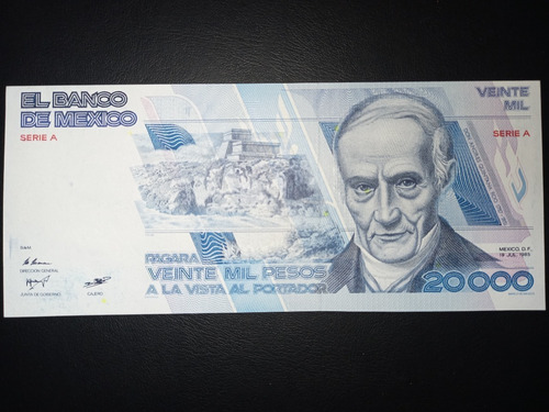 Billete $20000 Q. Roo, Sin Circular, Serie A (Usado)
