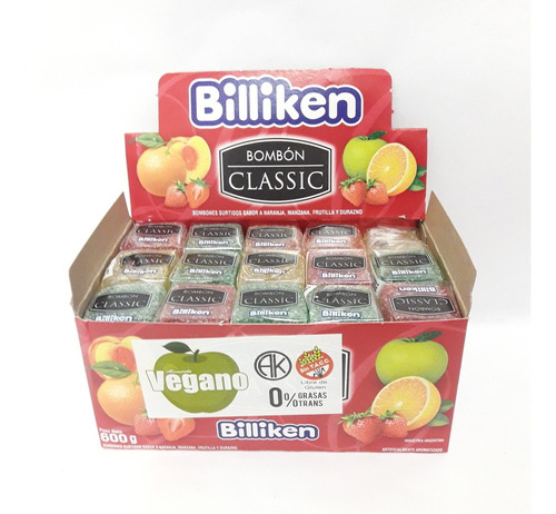 Bombones De Fruta Billiken Surtidos X 600grs