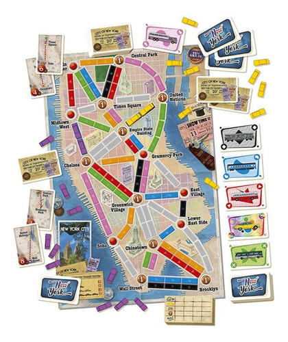 Jogo De Tabuleiro Ticket To Ride - New York