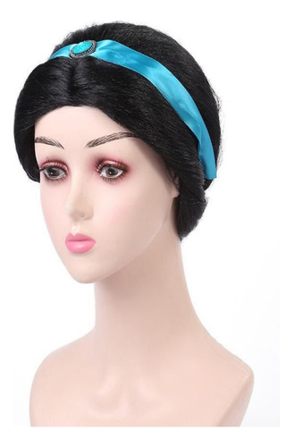 Peluca De Jazmin Para Disfraz De Fiesta Niñas Peluca Jasmine