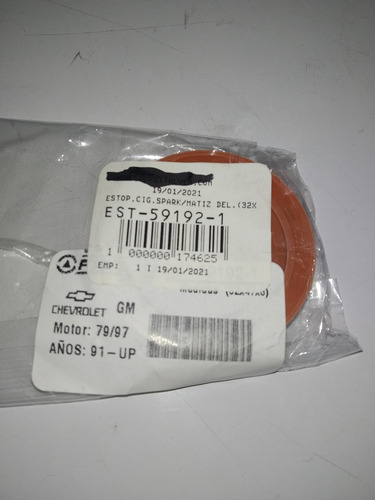 Estopera Cigüeñal Delantera Spark Matiz Tico Damas