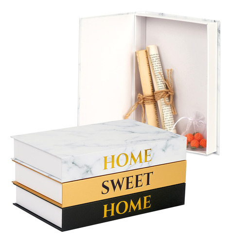 Cantalop Home Sweet Home - Juego De 3 Libros Decorativos Par