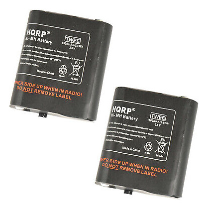 2-pack Hqrp Battery For Motorola Mc220, Mc220r, Mc225, Mc2