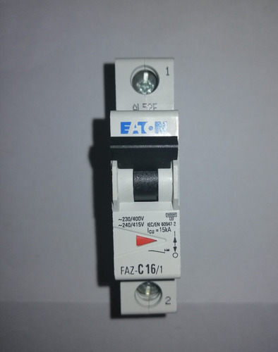 Interruptor Circuito Eaton - Faz-c16/1 - 16a - 1p - #278561 