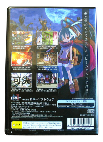Makai Senki Disgaea Ps2 Rpg Tactico Nippon Ichi Ed Japonesa