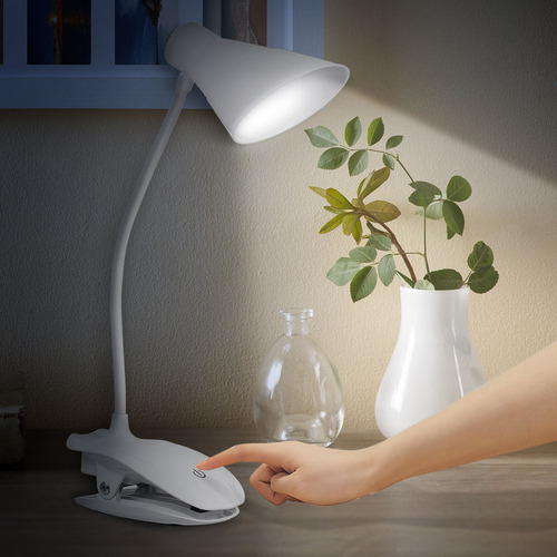 Zh Luz De Lectura Led Con Clip Con 3 Niveles De Brillo Y