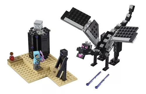 Bloques para armar Lego Minecraft The end battle 222 piezas en caja