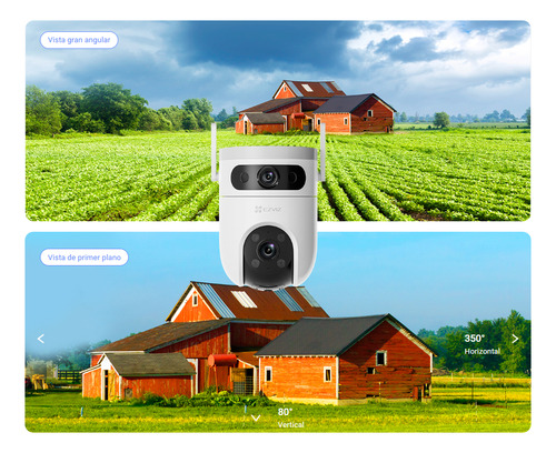 Camara De Seguridad H9c Doble Lente 3mp Motorizada Ezviz