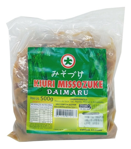 Conserva De Pepino Daimaru Kiuri Missozuke 500g