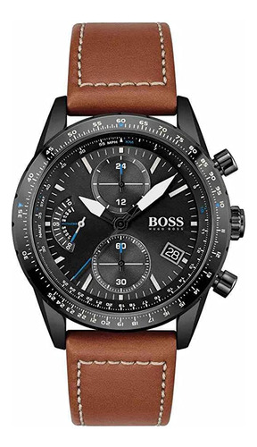 Reloj De Cuarzo De Acero Inoxidable De Boss Men Con Correa D